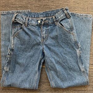 Brandy Melville Cargo Blue Straight-Leg Jeans